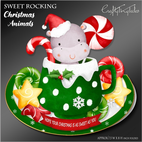 Sweet Rocking Christmas Animals # 2