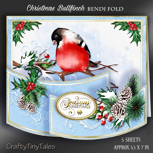 Christmas Bullfinch Bendi Fold # 1