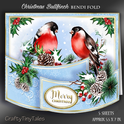 Christmas Bullfinch Bendi Fold # 3