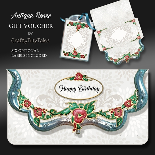 Antique Roses Gift Voucher MiniKit-2