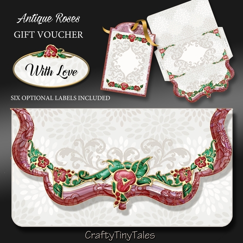 Antique Roses Gift Voucher MiniKit-3