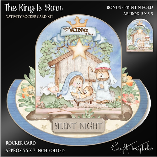 The King Is Born Rocker Card- 2