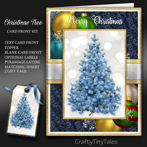 Christmas Tree 5X7 CF-Blue Series -2