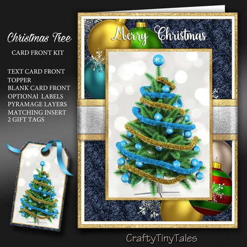 Christmas Tree 5X7 CF-Blue Series -4