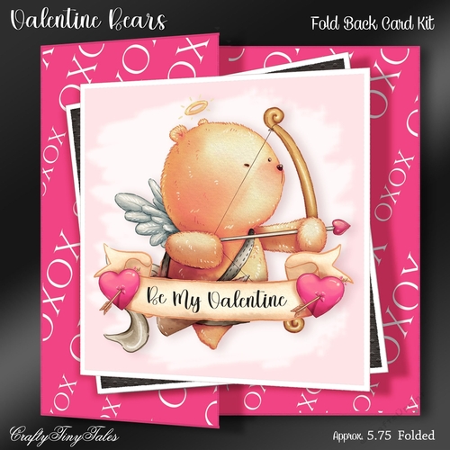 Valentine Bears Pink Foldback-1
