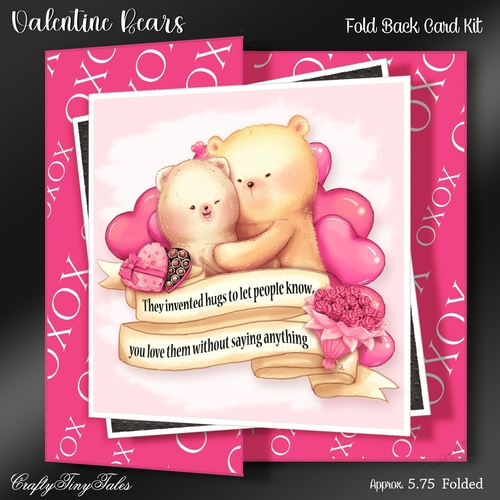 Valentine Bears Pink Foldback-4