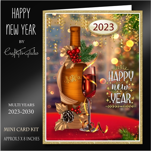 Happy New Year 6x8 Card Front Kit-2