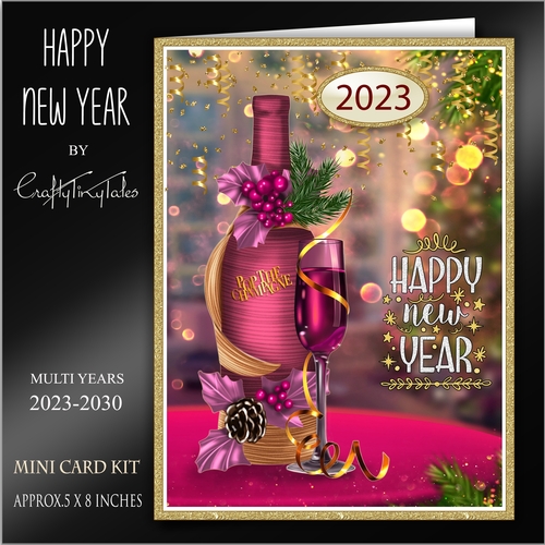 Happy New Year 6x8 Card Front Kit-4
