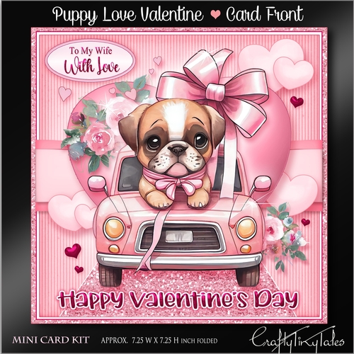Puppy Love Card Front Kit-1