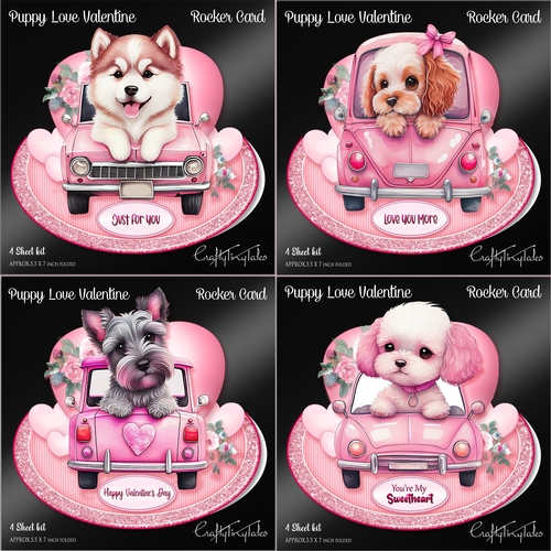Puppy Love Rocker Card BUNDLE-3