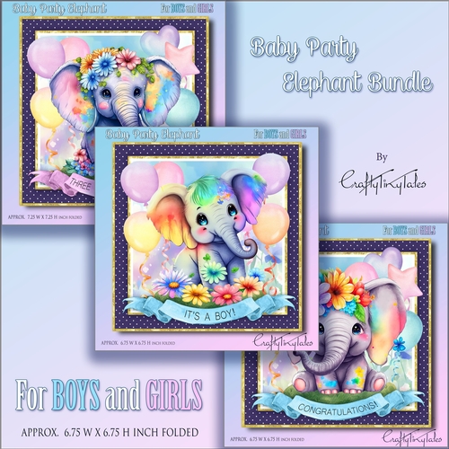 Baby Party Elephant BUNDLE-1