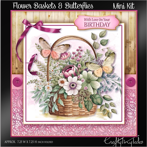 Flower Baskets & Butterflies Kit-1
