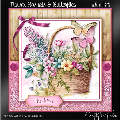 Flower Baskets & Butterflies Kit-2