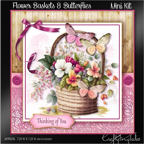 Flower Baskets & Butterflies Kit-3