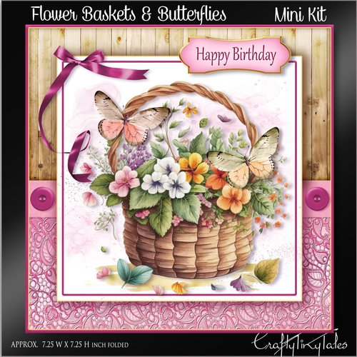 Flower Baskets & Butterflies Kit-5