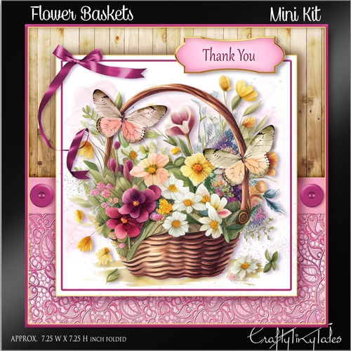 Flower Baskets & Butterflies Kit-6