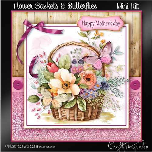 Flower Baskets & Butterflies Kit-10