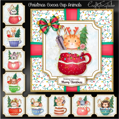 Christmas Cocoa Cup Animals Kit-1