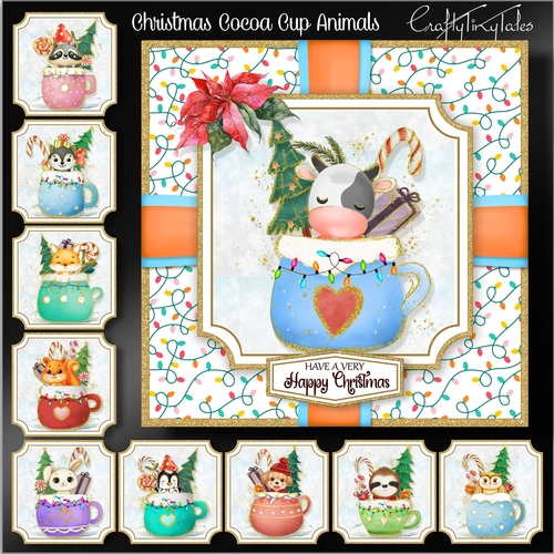 Christmas Cocoa Cup Animals Kit-2