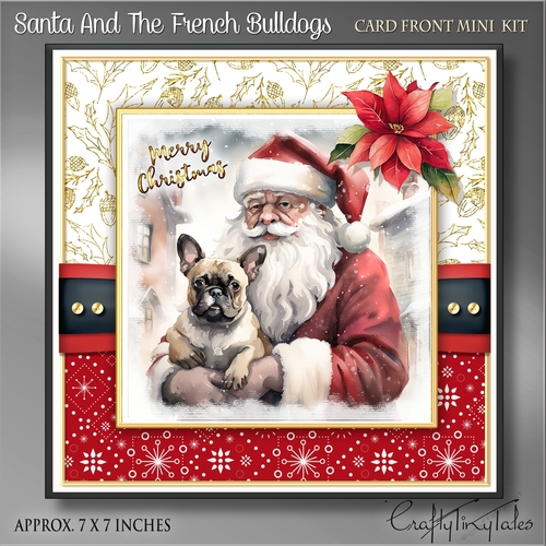 Santa And The French Bulldogs Kit-12