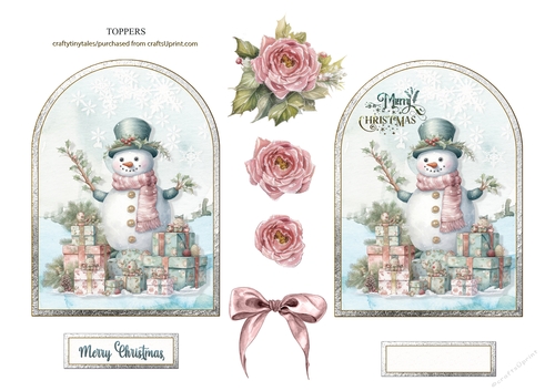 The Merry Snowman Shaped Topper-1