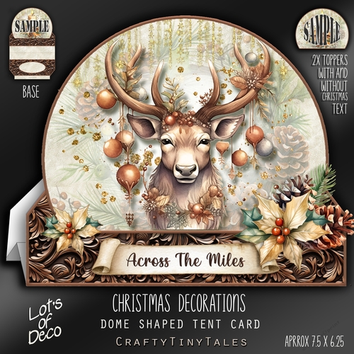 Christmas Decorations Dome Tent Card-11