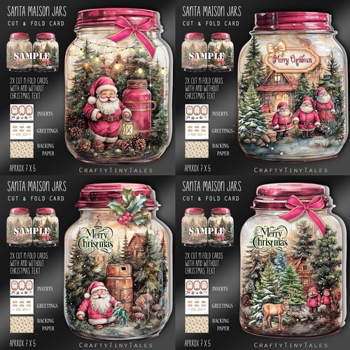 Santa Maison Jars BUNDLE-2 Pink Series