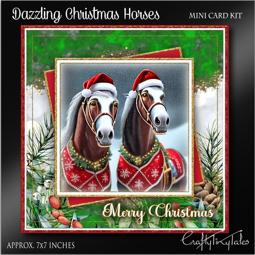 Dazzling Christmas Horses Kit-2