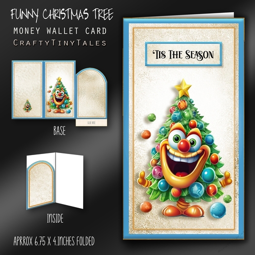 Funny Christmas Tree Money Card Kit-2
