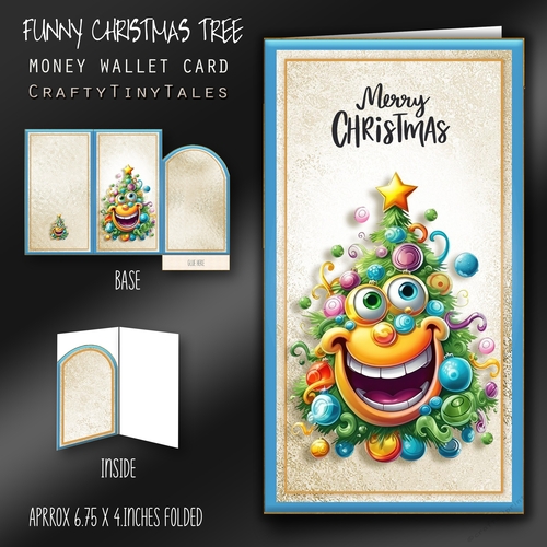Funny Christmas Tree Money Card Kit-3