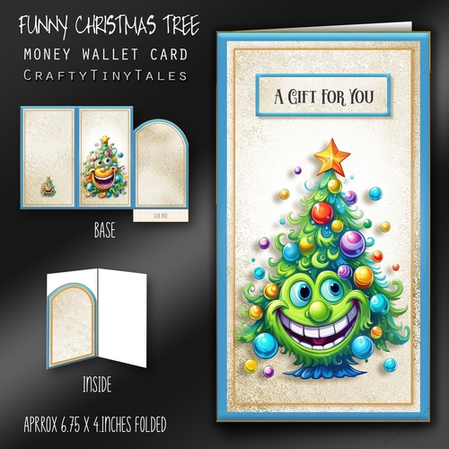 Funny Christmas Tree Money Card Kit-4
