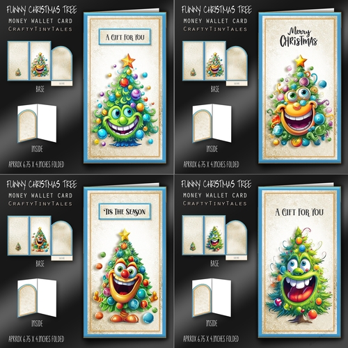 Funny Christmas Tree Money Card BUNDLE