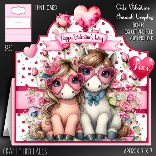 Cute Valentine Animal Couples Kit-7