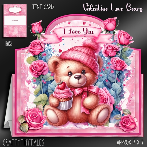 Valentine Love Bears Card Kit-1