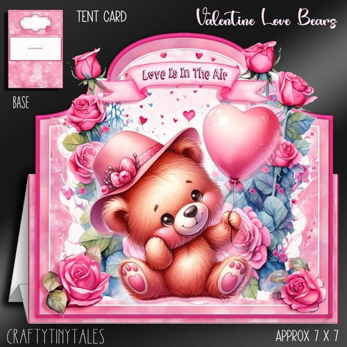 Valentine Love Bears Card Kit-3