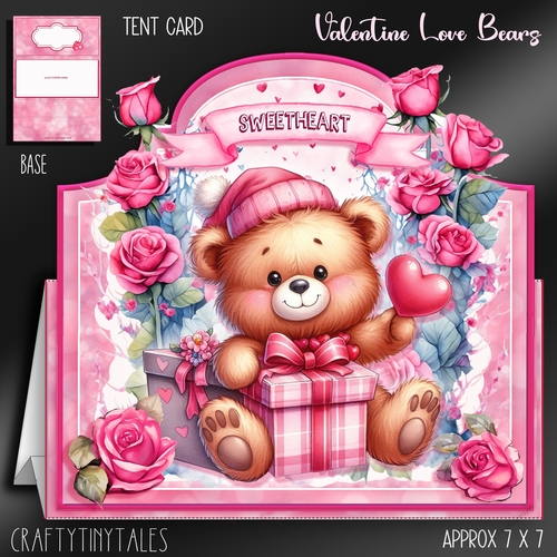 Valentine Love Bears Card Kit-4