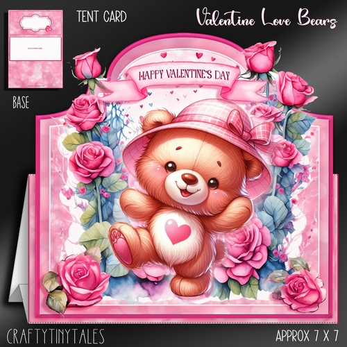 Valentine Love Bears Card Kit-5