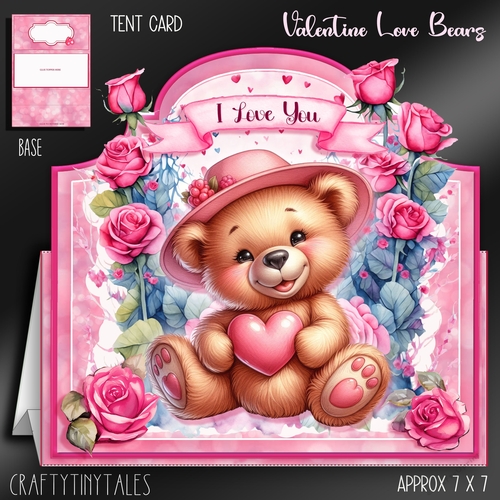 Valentine Love Bears Card Kit-6