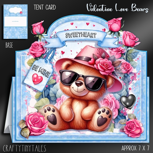 Valentine Love Bears Blue Series Kit-2