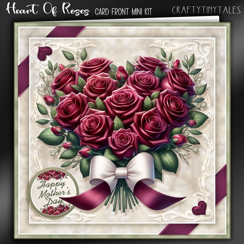 Heart Of Roses Card Front Kit-1