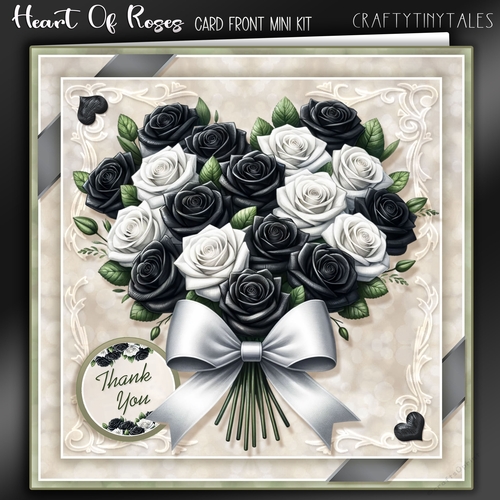 Heart Of Roses Card Front Kit-3