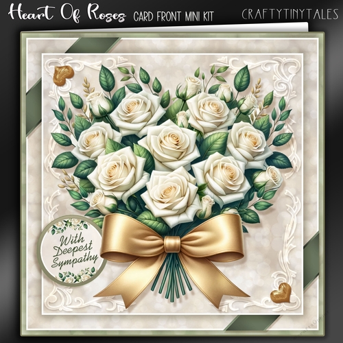 Heart Of Roses Card Front Kit-4