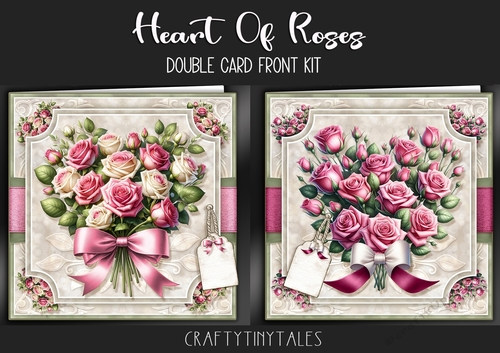 Heart Of Roses Double Card Front Kit-1