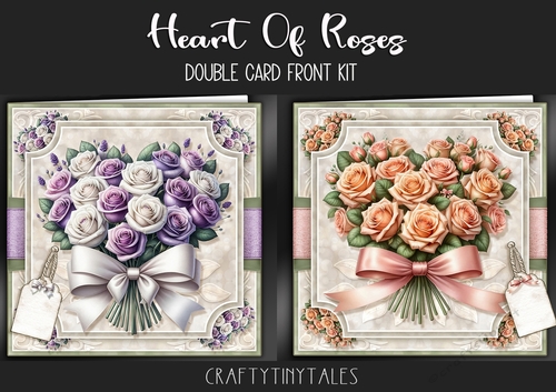 Heart Of Roses Double Card Front Kit-2