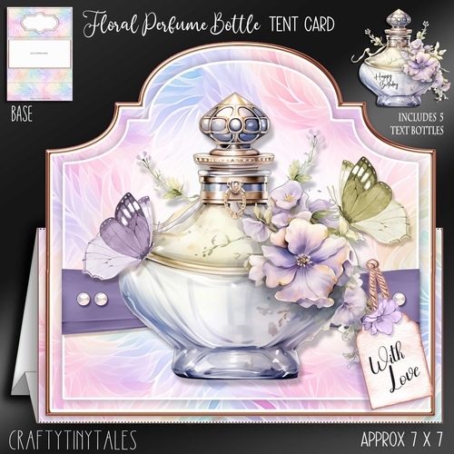 Floral Perfume Bottle Tent Card-4