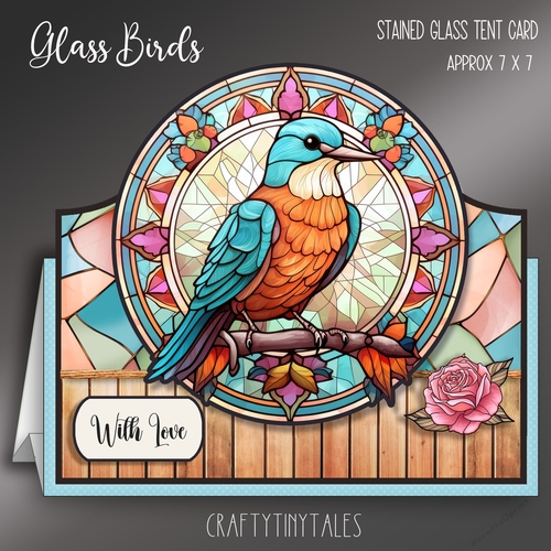 Glass Birds Tent Card Kit