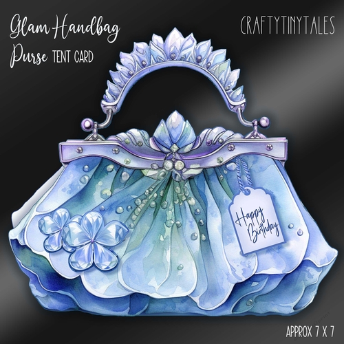 Glam Handbag * Purse Tent Card-6