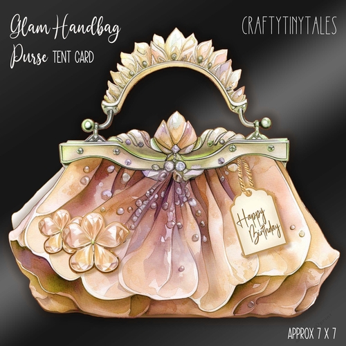 Glam Handbag * Purse Tent Card-7
