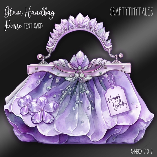 Glam Handbag * Purse Tent Card-8