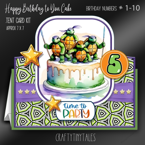 Happy Birthday to You Cake Tent Card-7